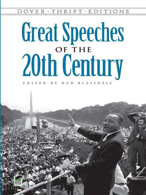 cover image of Great Speeches of the 20th Century